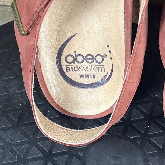 ABEO Womens Size US 10 Ruby Neutral Red - Mid Heel Comfort Strappy Sandals - Picture 7 of 10